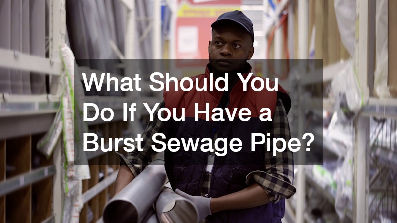 What Should You Do if You Have a Burst Sewage Pipe?
